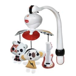 Tiny Love Take Along Mobile, 3-in-1 baby muziekmobiel, 0+ m, Muziekmobiel voor wieg, box of kinderwagen, Multi-inzetbaar met 3 bevestigingen, 5 melodieën, 30 minuten continu muziek, Tiny Rockers