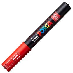 uni-ball 17871000 Posca Extra Fine Bullet Tip Marker - Red