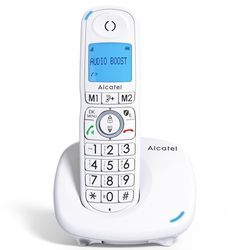 ALCATEL XL585 - Téléphone Fixe sans Fil DECT Senior Format XL - Écran Graphique Haute lisibilité - Grandes Touches - Audio Boost - Mains Libres - Blocage des Appels - Blanc