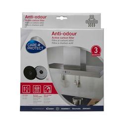 CARE + PROTECT Filtros de Carbón Activo Antiolor Compatibles (228x30mm, 200gr, Type 233)