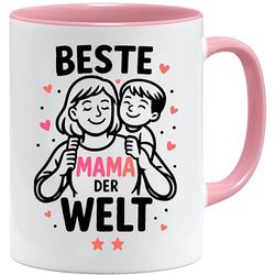 Jungle Mug Tasse « Beste Mama » - Idée cadeau amusante pour femme - Cadeau maman avec cœur - Idée cadeau pour la fête des mères