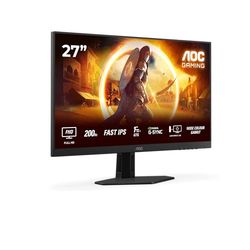 AOC Gaming 27G4HRE - 27 inch Full HD-monitor, 200 Hz, 1 ms, G-Sync, HDR10 (1920 x 1080, 2 x HDMI 2.0, DisplayPort 1.4) zwart-rood