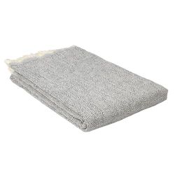 Alexandra House Living Couverture Atika Gris 125 x 180 cm