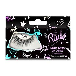 Rude Cosmetics Essential Faux Visone 3D - Tentatrice da donna, 1 paio