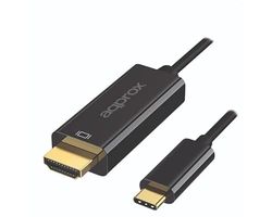 Adapter type C naar HDMI, uitgang 4K, compatibel met USB-C-apparaten, lange levensduur, compact en licht ontwerp