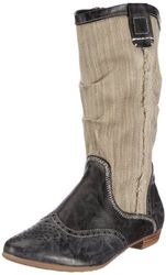 s.Oliver Casual 5-5-25300-28 - Botas de Tela para Mujer, Color Azul, Talla 36