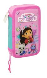Safta GABBY'S Dollhouse Party - Trousse Scolaire pour Enfant, avec 28 Outils Inclus, Pratique et Polyvalente, 12,5 x 4 x 19,5 cm, Rose Clair, Rose Clair, Estándar, Décontracté