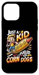 Carcasa para iPhone 12 mini Just A Kid Fueled By Corn Dogs Corn Dog Lover Salchicha