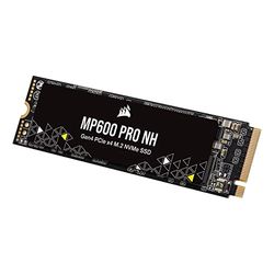 Corsair MP600 PRO NH 500 GB SSD M.2 NVMe PCIe Gen4 x4 – TLC NAND ad Alta Densità – M.2 2280 – Compatibilità con DirectStorage – Fino a 6.600 MB/sec – Senza Dissipatore di Calore - Nero