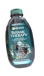 Garnier Botanic Therapy Thé vert, Eucalyptus & Agrumes Shampooing pour cheveux normaux avec tendance à devenir gras, revigorant et purifiant, 400 ml