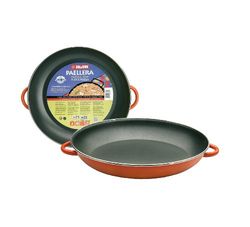 IBILI - Paellera orange - 38 cm - aço esmaltado vitrificado - 8 porções - adequado para indução