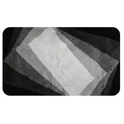 Spirella Tapis de Bain Acrylique KALI 70x120cm Noir & Gris