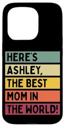 Ecco Ashley La migliore mamma del mondo Festa della mamma retrò Custodia per iPhone 15 Pro