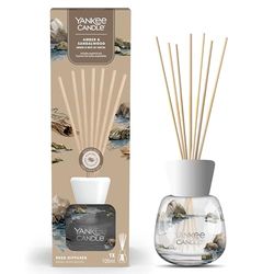 YANKEE CANDLE Signature brins diffuseur | Ambre et Bois de Santal | 100 ML | Jusqu’à 10 semaines de Fragrance | Emballage Recyclable | Cadeau Parfait pour Les Femmes
