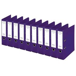 Esselte Cromos - Conjunto de 10 carpetas con palanca de 80mm Volver - Purple