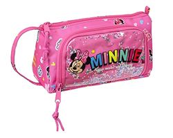 Trousse d'écolier Minnie Mouse Lucky Rose 20 x 11 x 8.5 cm (32 Pièces)