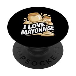 Amante de la comida divertida I Love Mayonaise PopSockets PopGrip Adhesivo