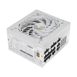 MARS GAMING MPB1000SIM, Alimentatore Full Modulabile ATX 1000W, 7 Anni di Garanzia, 80Plus Gold 90%, Ventola SI Extreme Silence 140mm, Tecnologie AI2-RPM, DC-DC e SMD, ATX 3.1 e PCIe 5.1, Bianco