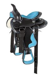 PFIFF Selle Western, Bleu Clair Shetty
