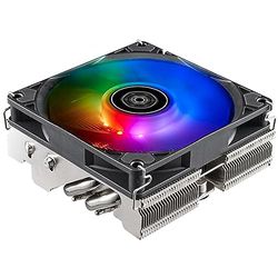 SilverStone SST-HYH90-ARGB - Hydrogon H90 Refroidisseur de CPU horizontal avec 4 caloducs et avec ventilateur PWM ARVB de 92mm