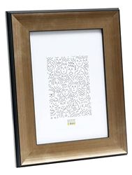 Bilderrahmen 15x20 plastic goud brons kleur met zwart frame Plastic Prijs voor 1 Elke