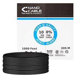 Cat.5e UTP Rigid AWG24 Network Cable, Outdoor Design, 305 m, Ideal for Stable Connections in Outdoor Environments.