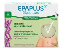EPAPLUS Digestcare Pre & Probimix Probióticos, 7 sticks, Bienestar Gastrointestinal, Equilibrio Intestinal