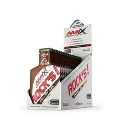 AMIX - Bebida Energética - Rock's Gel con Cafeína en Formato de 20 x 32 ml - Ayuda a Mejorar el Rendimiento Muscular - Contiene Glucosa - Sabor a Cola