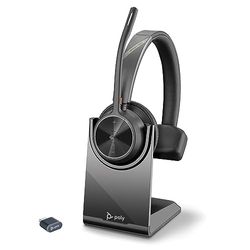 Poly (Plantronics + Polycom) VOYAGER 4310 UC, V4310-M C USB-C, laddningsstativ, WW, USB C/A-adapter, ECOMM