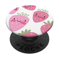 Pop Sockets Grip Stand Pink Strawberry Cute PopSockets Swappable PopGrip