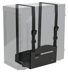 VIVO Universele pc-wandmontage, verstelbare stalen beugel, computerbehuizing, open frame CPU-bandhouder, zwart, MOUNT-PC03V