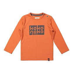 Koko Noko Jongens shirt, Faded Orange, 0 maanden