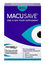 Macu-SAVE Eye Supplement for Macular Health with Meso-Zeaxanthin/Lutein and Zeaxanthin - Pack of 30 Capsules