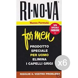 Rinova Set 6 for Uomo Inodore 100 Scatola Bianca Cura E Trattamento dei Capelli, Multicolore, Unica