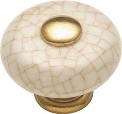 Hickory Hardware P222-VC Bouton de placard Tranquility 3,8 cm, marron vintage craquelé