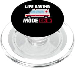 Paramédico retirado de primera respuesta EMT EMT PopSockets PopGrip para MagSafe