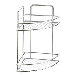 Metaltex Reflex Chrome Półka narożna 2 płaszczyzny, Drut Żelazko, Chrom, 23x23x35 cm