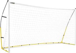SKLZ Socer Obiettivo 12x6 (2.0), Quickster-Porta da Calcio per Bambini, Ultra Portatile, Set rapido, Bianco/Nero/Giallo, 3,7 m x 1,8 m Unisex, 12 x 6