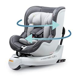 Babify Seggiolino Auto, Seggiolone Auto per Bambini 3-12 Anni, Seduta Auto Bimbi Isofix Regolabile e Reclinabile, Seggiolino Auto 9-36 kg Portatile e Resistente, Seggiolino Gruppo 2 & 3