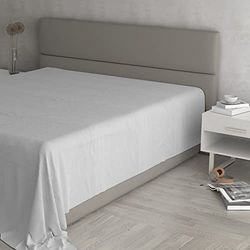 MAX COLOR överlakan, 100% bomull, enfärgad, ljusgrå, dubbel maxi 270 x 300 cm