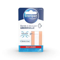 Steripan 5 strepen, voorgesneden, wasbaar, 10 x 6 cm, 2 stuks