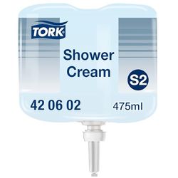 Tork Jabón líquido para el cuerpo y el cabello - 420602 - Gel de ducha y champú 2 en 1 para dispensadores S2 - Fragancia fresca unisex de primera calidad 1 x 475 ml