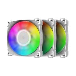Geometric Future Squama 2505B RGB Lüfter, 3er Pack - 120 mm, weiß