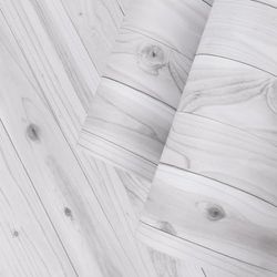 Ambiance - Adhesivo adhesivo para el metro (60 cm x 30 m, adhesivo para cocina, muebles y cuarto de baño, madera blanca-gris)