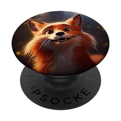Cartoon Fox Phone Gripper For Back Of Mobile Phone PopSockets Swappable PopGrip
