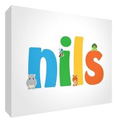 Little Helper NILS-A7BLK-15DE - Souvenirs miniatures pour bébé - Personnalisable avec nom de garçon - Nils - 7,4 x 10,5 x 2 cm