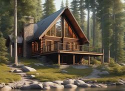 Cabin Guest Book: Guest Book for Vacation Home, Airbnb, Visitor Rental, Visitor’s Log Book for Recording Name & Memories