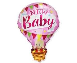 Ballonim® Globo aerostático New Baby Rosa Aprox. 70 cm