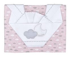 Dekbedovertrekset voor babybed/kinderwagen, geborduurd met patroon