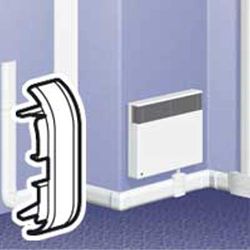 Legrand 033744 Battiscopa a punta, 80 mm x 20 mm, bianco